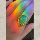 Δαχτυλίδι σκαραβαίος γυαλί Βενετίας, Venetian glass scarab ring tonia makri jewellery greece